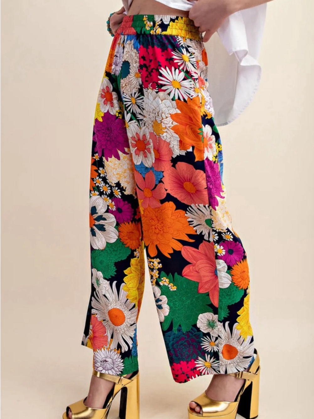 GiGio Floral Pants + Top set - Picture 7 of 9